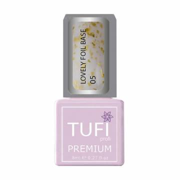 База для гель-лака Tufi profi Premium Lovely Foil Base с фольгой, 05 Кокетка, 8 мл База для гель-лака Tufi profi Premium Lovely Foil Base с фольгой, 05 Кокетка, 8 мл