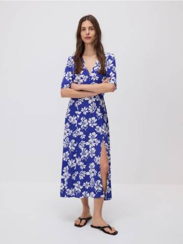 Reserved - Сукня з віскози - індиго - 6681B-57X