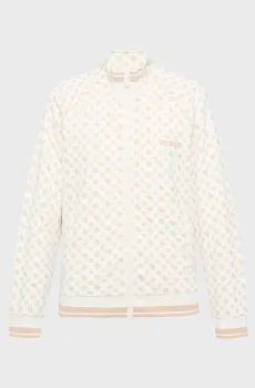 Женская белая спортивная кофта с узором Белый XS Guess V5YQ03.KB212;P0OR