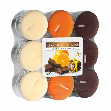 Ароматическая свеча Bispol Scented Candle Chocolate-Orange, 18 шт (p15-340 s18)
