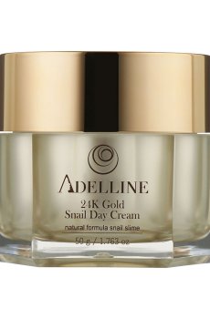 Дневной крем для лица Adelline 24K Gold Snail Day Cream с муцином улитки и золотом, 50 г