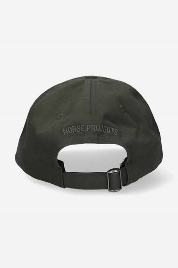 Хлопковая кепка Norse Projects Twill Sports Cap цвет зелёный однотонная N80.0001.8109 Хлопковая кепка Norse Projects Twill Sports Cap цвет зелёный однотонная N80.0001.8109