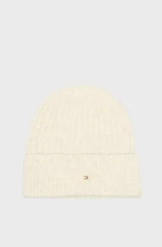 Женская белая шапка CABLE Белый ONESIZE Tommy Hilfiger AW0AW17776