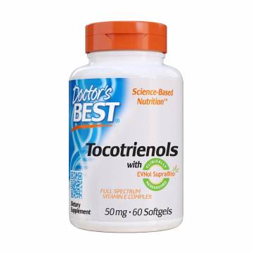Токотриенолы Doctors Best Tocotrienols With EVNol SupraBio 50 мг, 60 гелевых капсул Токотриенолы Doctors Best Tocotrienols With EVNol SupraBio 50 мг, 60 гелевых капсул