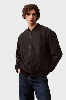 Мужской черный бомбер Черный XXL Calvin Klein Jeans 00040EM524
