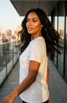 Бавовняна футболка з коротким рукавом - білий