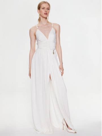Elisabetta Franchi Вечірня сукня AB-430-32E2-V700 Білий Regular Fit Elisabetta Franchi Вечірня сукня AB-430-32E2-V700 Білий Regular Fit