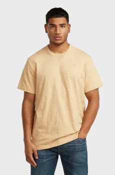 Мужская бежевая футболка Nifous Бежевый L G-Star RAW D24449,E382