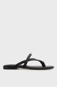 Женские черные кожаные вьетнамки Mariniko Черный 38 PRPY PRSLT1616W