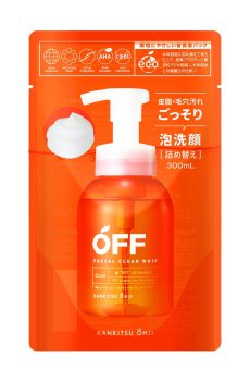 Средство для умывания Cosmetex Roland Kankitsu Ohji Facial Clear Whip, 300 мл (дойпак)