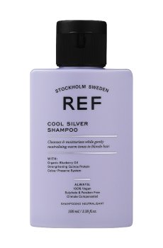 Уценка! Шампунь с антижелтым эффектом REF Cool Silver Shampoo для светлых, обесцвеченных и седых волос, 100 мл