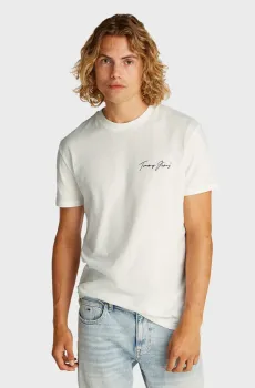 Мужская белая футболка TJM REG NOVELTY Белый S Tommy Jeans DM0DM21345