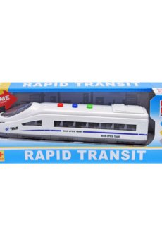 Детская игрушка YG Toys Электричка, инерционная, озвученная, со светом, в коробке, от 3 лет, 27*7,5*10 см (RJ051)