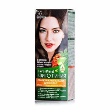Краска для волос Фито линия Herbs Planet, 56 Темно-русый, 130 мл Краска для волос Фито линия Herbs Planet, 56 Темно-русый, 130 мл