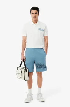 Мужские голубые шорты Голубой S Lacoste GH0286CUN