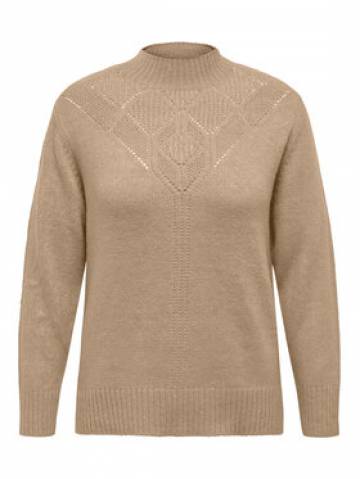 ONLY Carmakoma Гольф 15296580 Бежевий Regular Fit ONLY Carmakoma Гольф 15296580 Бежевий Regular Fit