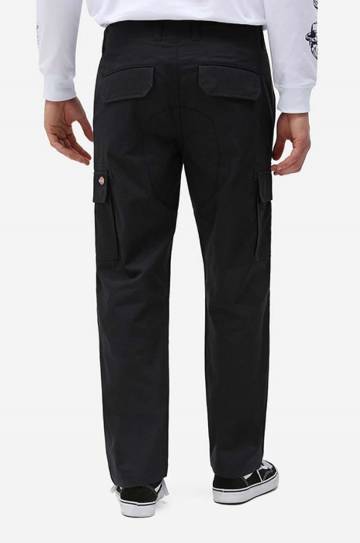 Хлопковые брюки Dickies цвет чёрный со шнуровкой DK0A4XDUBLK-BLACK Хлопковые брюки Dickies цвет чёрный со шнуровкой DK0A4XDUBLK-BLACK