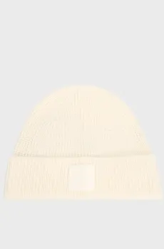 Женская белая шерстяная шапка Белый ONESIZE HUGO 50548413;118