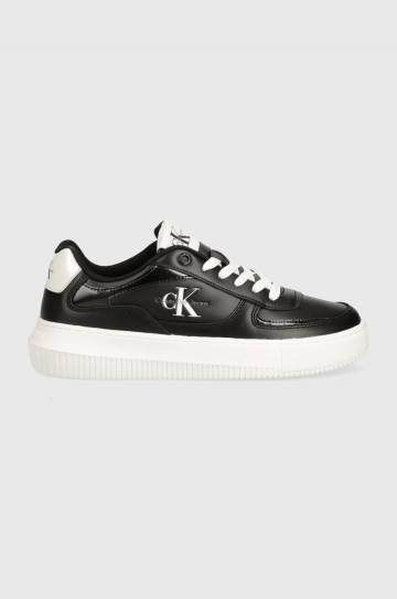 Кожаные кроссовки Calvin Klein Jeans CHUNKY CUPSOLE цвет чёрный YW0YW01410 Кожаные кроссовки Calvin Klein Jeans CHUNKY CUPSOLE цвет чёрный YW0YW01410