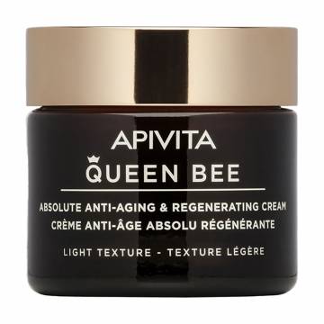Антивозрастной регенерирующий крем для лица Apivita Queen Bee Absolute Anti Aging & Regenerating Light Texture Cream, 50 мл Антивозрастной регенерирующий крем для лица Apivita Queen Bee Absolute Anti Aging & Regenerating Light Texture Cream, 50 мл