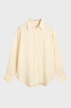 Женская желтая льняная рубашка в полоску REL LINEN SHIRT Желтый 40 Gant 4300476