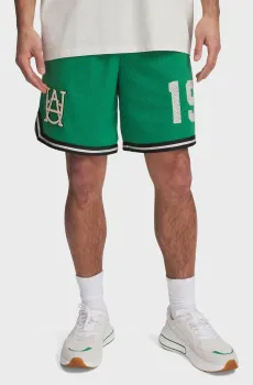 Мужские зеленые шорты Courtside Hoops Short Зеленый S Under Armour 1390120-305