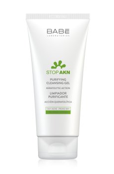 Очищающий гель для умывания BABE Laboratorios Stop Akn Purifying Cleansing Gel для жирной и проблемной кожи, 200 мл