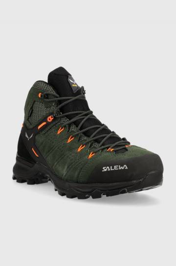 Ботинки Salewa Alp Mate Mid мужские цвет зелёный с утеплением Ботинки Salewa Alp Mate Mid мужские цвет зелёный с утеплением