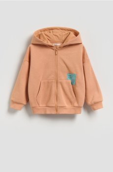 Reserved - Бавовняне худі - мандариновий - 667HR-23X