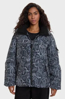 Женская синяя куртка с узором Синий XS Guess W5BL47.W3702;PJ37