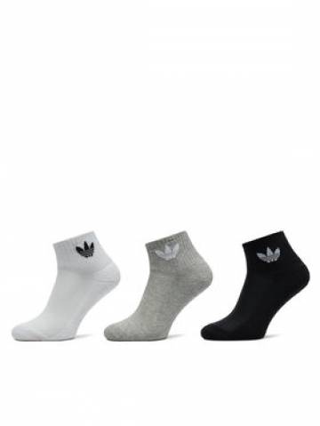 adidas Набір з 3 пар низьких шкарпеток unisex Mid Crew IJ5612 Кольоровий adidas Набір з 3 пар низьких шкарпеток unisex Mid Crew IJ5612 Кольоровий