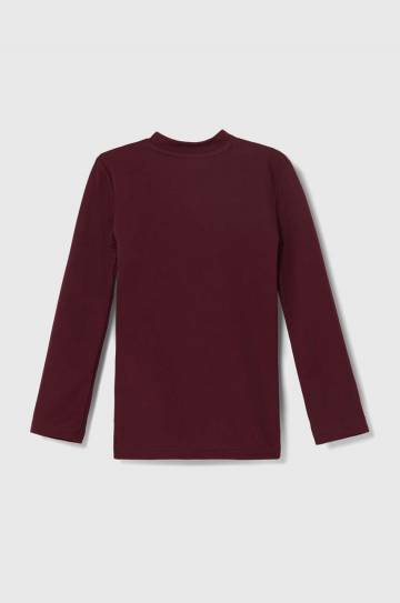 Детский лонгслив adidas Performance TEAM BASE TEE Y цвет бордовый с принтом GN7510 Детский лонгслив adidas Performance TEAM BASE TEE Y цвет бордовый с принтом GN7510