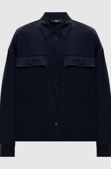 Синяя рубашка MULINO из шерсти
