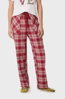 Женские красные брюки в клетку Красный XS womensecret 3708469