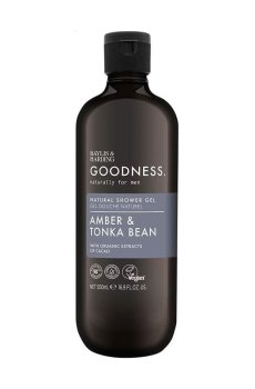 Мужской гель для душа Baylis & Harding Goodness Natural Shower Gel, Amber & Tonka Bean, 500 мл