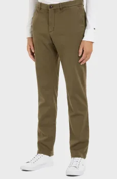 Мужские оливковые чиносы Оливковый 33-32 Tommy Hilfiger MW0MW34486