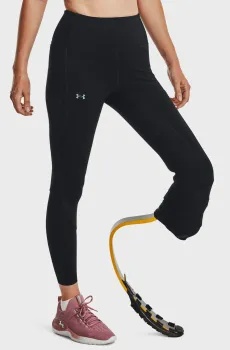 Женские черные тайтсы UA SF Rush Ank Leg Perf Черный XXL Under Armour 1377058-001
