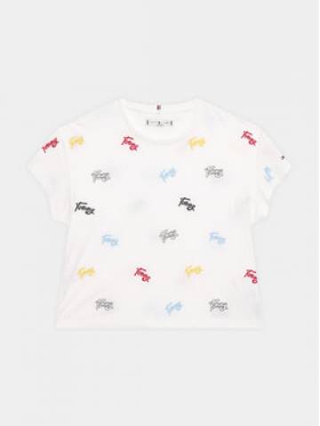 Tommy Hilfiger Футболка Allover Critter KG0KG07217 D Білий Relaxed Fit Tommy Hilfiger Футболка Allover Critter KG0KG07217 D Білий Relaxed Fit