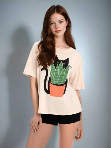 Піжамний комплект - бежевий