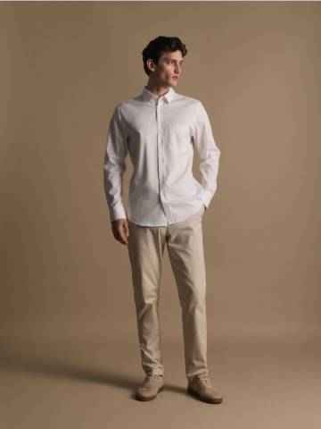 Reserved - Сорочка slim fit із високим вмістом бавовни - білий - 393GQ-00X Reserved - Сорочка slim fit із високим вмістом бавовни - білий - 393GQ-00X