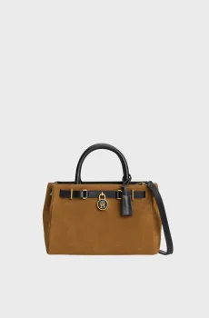 Женская рыжая замшевая сумка AMERICAN ICON MINI Рыжий ONESIZE Tommy Hilfiger AW0AW18202