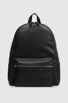 Черный кожаный рюкзак Laio Micron