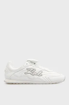 Женские белые кожаные кроссовки VENUS Volley Белый 37 Karl Lagerfeld KL65926