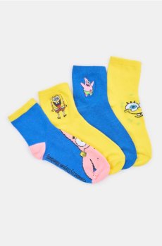 Шкарпетки, 4 пари SpongeBob SquarePants - світло-жовтий