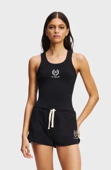 Женская черная майка hotel karl crest Черный XS Karl Lagerfeld A3W44006