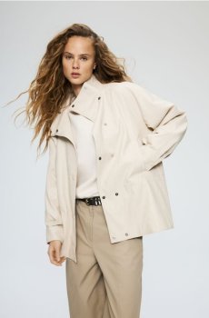 Reserved - Куртка зі штучної шкіри - бежевий - 498IA-08X