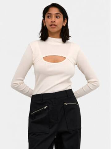 Karen by Simonsen Блузка Mandarina 10104770 Écru Regular Fit Karen by Simonsen Блузка Mandarina 10104770 Écru Regular Fit
