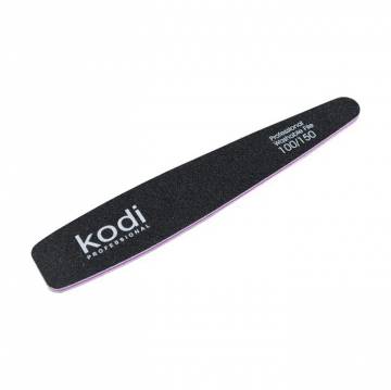 Пилка для ногтей Kodi Professional 100/150 грит конусная, черная, 178*32*4 мм Пилка для ногтей Kodi Professional 100/150 грит конусная, черная, 178*32*4 мм