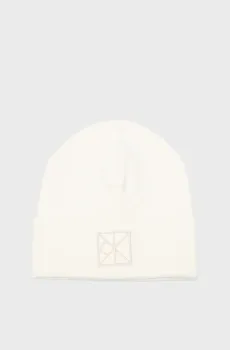 Мужская белая шапка EMBLEM PATCH Белый ONESIZE Calvin Klein LV04D8052G