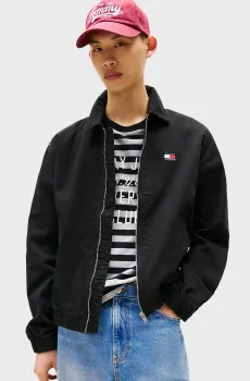 Мужская черная ветровка ESSENTIAL FLAG Черный L Tommy Jeans DM0DM21930